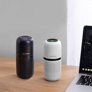 Smart Silent Electrostatic Air Purifier <b>Humidifier</b> Air Quality Display Low Noise USB/Battery Power 800mAh Battery Portable for - Product Image 3