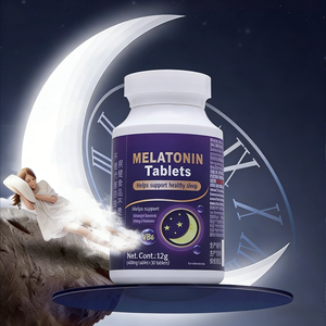 Complément alimentaire pour le sommeil en capsules de mélatonine OEM/ODM, 30 comprimés, comprimés de mélatonine pour dormir - Product Image 1