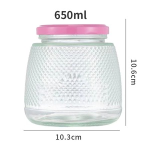 Pot en verre blanc transparent avec couvercle en métal pour crème de nid d'oiseau, emballage cadeau - Product Image 5