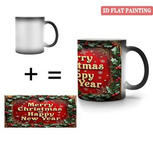 Sublimation Printing Mug Frosted Black 11oz <b>Ceramic</b> Heat Activated Blank <b>Cup</b> - Product Image 4