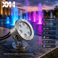 Luminaire LED Submersible pour Piscine, Effet Cascade, IP68 3000K SS304, Vente en Gros Direct Usine