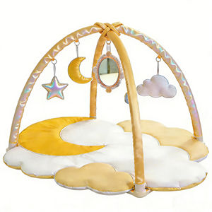 Alfombra de Juego para Bebés con Diseño de Cielo Estrellado, Luna y Nubes, con Juguetes Colgantes para la Habitación Infantil, para Gatear y Estimular el Sentido Táctil - Product Image 3