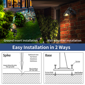 Sàn ngoài trời ánh sáng sân vườn ánh sáng GU10 sàn Spotlight ngoài trời thép không gỉ GU10 Spike đèn vườn đèn với GU10 đèn - Product Image 4