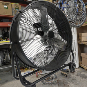 Ventilateur industriel en métal noir en forme de U de 30 pouces haute puissance, moteur à fil de cuivre de haute qualité, ventilateur portable silencieux pour l'extérieur, les hôtels et les sols - Product Image 5