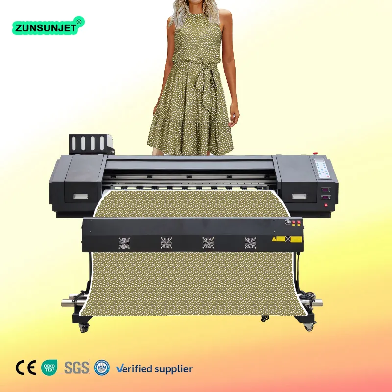 digital Eco Solvent 1.3 Jersey Sublimation eco-solvent printer 1.3m Print Machines For Sale