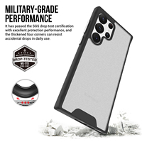 Pour Samsung Galaxy S23 Ultra Translucide Mat Téléphone Cas S23 Plus S22Ultra S22Plus 5G Pare-chocs Protection Téléphone Fundas Coque