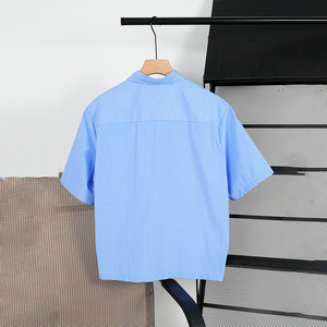 <span class=keywords><strong>Camicia</strong></span> Estiva a Maniche Corte con Bottoni, Vestito Corto, Logo Personalizzato, Camicie Formali a Righe per <span class=keywords><strong>Uomo</strong></span>, Casual - Product Image 2