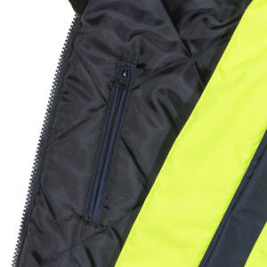 Chaqueta de seguridad reflectante de alta visibilidad para día y noche, ropa de invierno cálida, chaqueta de seguridad reflectante para guardia de seguridad - Product Image 4