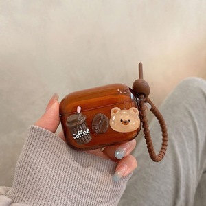 Adecuado para oso 3D de color caramelo estilo Instagram con cadena AirPods Pro funda para auriculares inalámbricos - Product Image 2