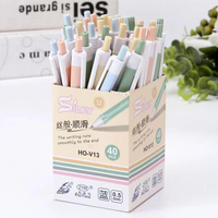 Bolígrafos Retráctiles en Oferta, Tinta Semigel, Escritura Suave, Logotipo Personalizado, Artículos Promocionales para Oficina y Escuela, Azul, Rojo, Plástico