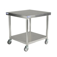 Haibor Commerciële Zware Vierkante Elektrische RVS Werktafel Onderplank Voorbereidingsbank Restaurant Keuken Hotel