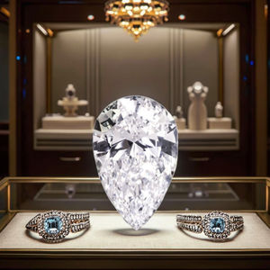 D <span class=keywords><strong>E</strong></span> Color VS1 VS2 Forme de poire 0.3-1ct HPHT CVD Diamant synthétique cultivé en laboratoire Certificat <span class=keywords><strong>GIL</strong></span> IGI Diamant cultivé en laboratoire de haute qualité - Product Image 3