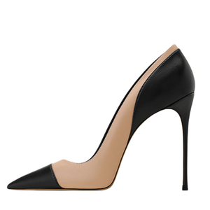 Escarpins de soirée patchwork personnalisés à talons hauts, grande taille 47, pour femmes, multicolores, à talon aiguille, pour pieds larges - Product Image 1