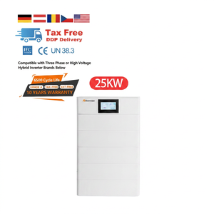 Baterías Apilables de 20kWh LiFePO4 de Alto Voltaje 256V con BMS y Comunicación CAN para Almacenamiento de Energía en el Hogar - Product Image 1