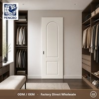 Portes intérieures minimalistes en PVC massif pour salon, appartement, chambre, hôtel, entrepôt, salle de bain