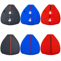 Chaîne de coque de protection de clé de voiture en silicone pour Toyota Rav4 Corolla E150 IQ Camry Icon Vitz Auris Yaris Aqua Porte
