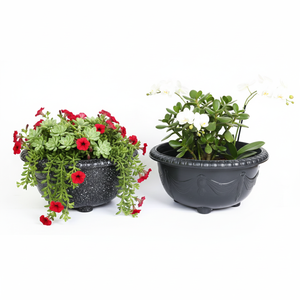 <b>Plastic</b> Eco-Friendly Garden <b>Planter</b> Pot Drainage Hole Decorative Flower Pot for Outdoor Balcony Extra <b>Large</b> Size - Product Image 6