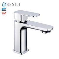 Robinet de salle de bain moderne Australie Watermark, mitigeur de lavabo à poignée unique noir mat