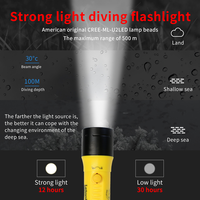 Linterna de buceo lampe de poche de plongée torches éclairage d'opérations marines de haute qualité pour l'exploration sous-marine