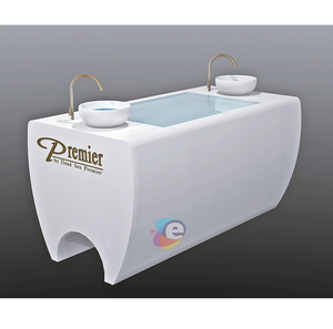 Design Customized <strong>Moustache</strong> Cosmetic White <strong>Perfume</strong> Cosmetic Kiosk Grows Salon Counter OEM - Product Image 3