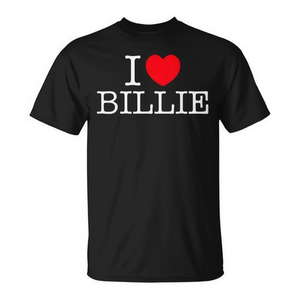 T-shirt personnalisé avec le nom I Love Billie Heart - Product Image 2