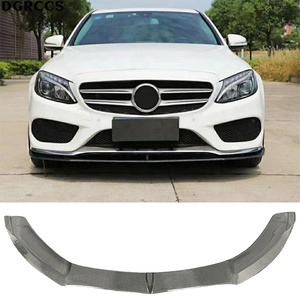 W205 Style Carbon Fiber Front Lip Accessory <b>Kit</b> with Vacuum Technology Screw Fixing-Sports for 2019-2021 - Product Image 5