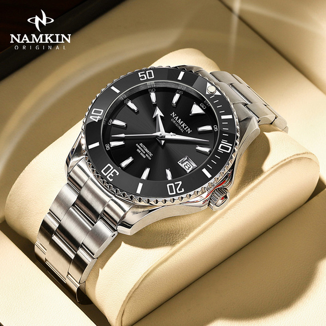 Classic Automatic Mechanical Watch Stainless Steel 42MM Black Dial Original Japanese NH35 Movement Men Watches Luxury