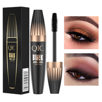 Mascara noir 4D pour les yeux, imperméable, allonge les cils, extension de fibres de soie, maquillage pour les yeux, cosmétique pour femmes