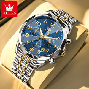   Reloj Cronógrafo para Hombre 3676 ODM, de Lujo, con Logotipo Personalizado OEM, Esfera Luminosa, Resistente al Agua, Multifuncional, Clásico, con Calendario - Product Image 1