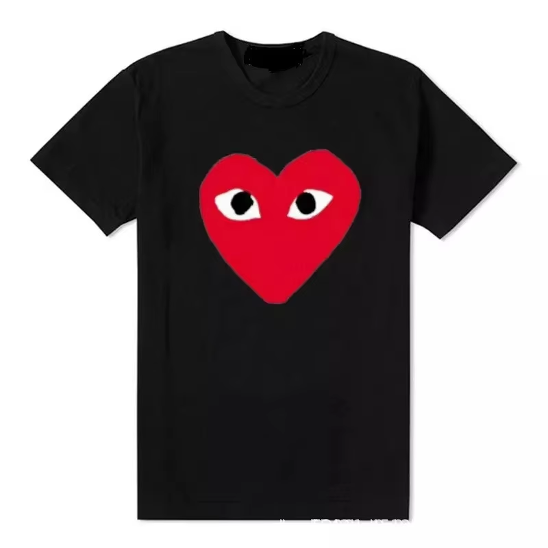 Black with red heart