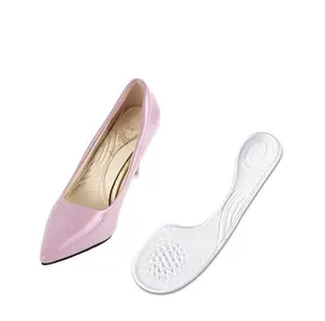 Plantillas de zapatos extremadamente suaves para hombres y mujeres, plantillas de gel de silicona, cojín invisible 3/4, protección de pies de tacón alto