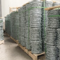 Fil de fer barbelé galvanisé à brin unique, robuste, en bobine, 2,3 mm, certifié ISO, pour clôtures forestières et isolation des zones sauvages