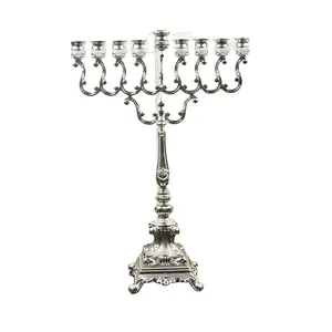 Candelabro de Metal para decoración de Hotel y restaurante, soporte creativo de lujo de Kerzenhalter, Menorah, Hanukkah, brazos de Metal, 2022