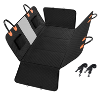 Housse de siège auto pour chien imperméable, légère et réglable avec fenêtre en maille, hamac de voyage pour animaux de compagnie, protection complète du siège arrière pour chiens