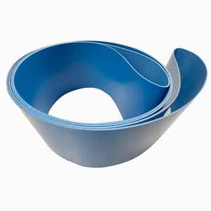 Sabuk Konveyor 2-Lapisan Jingtian Blue PU Matt Anti Lengket untuk Penggunaan Pabrik Makanan & Minuman - Product Image 3