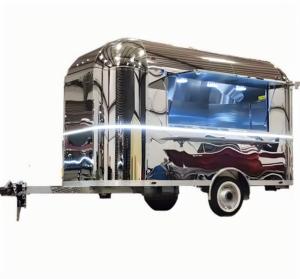 Remorque alimentaire remorquable style Detroit pour hot-dogs, avec viande de bœuf en boîte naturelle, cœur de bœuf, chili et bonbons, pour les travailleurs de l'automobile, en acier inoxydable - Product Image 5