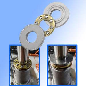 ลูกปืนแรงขับขนาดเล็ก Vleant 6 ชิ้น รุ่น F4-10M ความแม่นยำสูง แบบแถวเดียว ขนาด 4x10x4 มม. โครงเหล็กและทองเหลือง รุ่นประกอบเอง VL-D00189 - Product Image 6