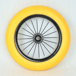 Roues en mousse PU plastique de <span class=keywords><strong>12</strong></span> <span class=keywords><strong>pouces</strong></span> 12x1.75 12x2.125 pour chariot - Product Image 5