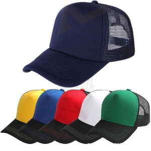 Trucker Hat Custom Logo Embroidery 5 Panel Polyester Hat for Sublimation Foam Mesh Baseball Cap With Logo Blank Trucker Hats
