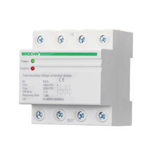 AC 400V 63A Dreiphasiger Schaltspannungsregler Automatischer Reset Überspannungsschutz PC-Material 97% Effizienz 50/60Hz - Product Image 2