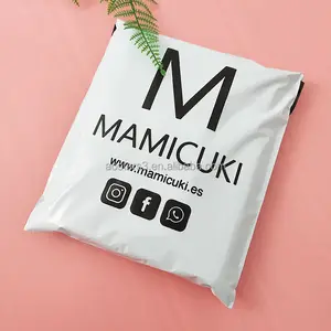 Bolsas de embalagem de plástico da beleza poly, saco com logotipo personalizado envio para roupas coloridas embalagem biodegradável
