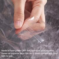 Pochette OPP Personnalisée Haute Qualité Transparente pour Emballage Alimentaire de Crème Glacée Surgelée en Plastique de Qualité Alimentaire