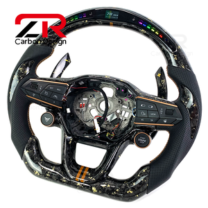 <span class=keywords><strong>Volant</strong></span> en fibre de carbone forgée avec bouton de démarrage LED pour <span class=keywords><strong>Seat</strong></span> Cupra Tavascan Terramar Formentor VZ VZ5 Leon <span class=keywords><strong>Ibiza</strong></span> Ateca Aro Born - Product Image 3
