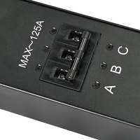 Rack de prises triphasé WYE 125A 415V/240V 18 voies IEC320 C19 avec protection contre les surcharges