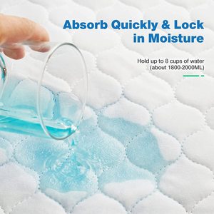 แผ่นรองเตียงแบบซับปัสสาวะสำหรับผู้ใหญ่แผ่นรองนอนสำหรับซักและนำกลับมาใช้ใหม่ได้อย่างยั่งยืนในบ้าน - Product Image 4