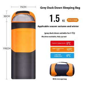 <span class=keywords><strong>Saco</strong></span> <span class=keywords><strong>de</strong></span> <span class=keywords><strong>Dormir</strong></span> Ultraligero <span class=keywords><strong>de</strong></span> <span class=keywords><strong>Plumas</strong></span> <span class=keywords><strong>de</strong></span> Lobo Ártico para Adultos, Costura Simple, <span class=keywords><strong>Plumas</strong></span> <span class=keywords><strong>de</strong></span> Pato Cálidas para Otoño e Invierno, Uso en Exteriores, Descanso para el Almuerzo - Product Image 6