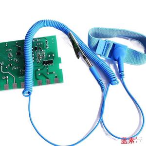 Correa de muñeca antiestática para reparación de teléfonos móviles con función de alarma y prueba, color azul - Product Image 1