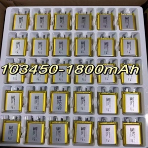 Batterie au lithium rechargeable en polymère de qualité A, neuve, 103450, 3,7 V, 1800 mAh, pour Power Bank, luminaires et instruments de beauté, haute performance - Product Image 2