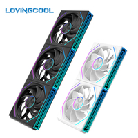 LOVINGCOOL 2026 Nouveau ventilateur de boîtier PC RGB 120 mm super silencieux ARGB avec accessoire en plastique coloré pour processeur, boîtier PC