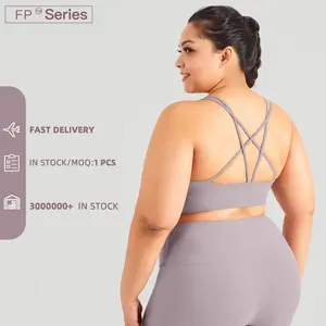 Wholesale Plus Size Beauty Backless Yoga Gym Tops Wide Hem Workout Womens Sports Bras